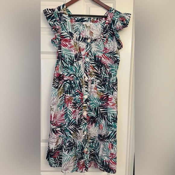 beachlunchlounge Dresses & Skirts - Beach Lunch Lounge Cotton Linen Blend Dress Size Medium
